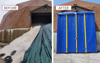 Salt Dome before and after